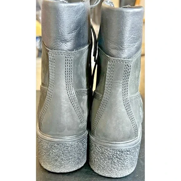 Timberland Women's Brinda Lace-Up Boot Size 9 Black Nubuck Leather (A3660) - Picture 5 of 11